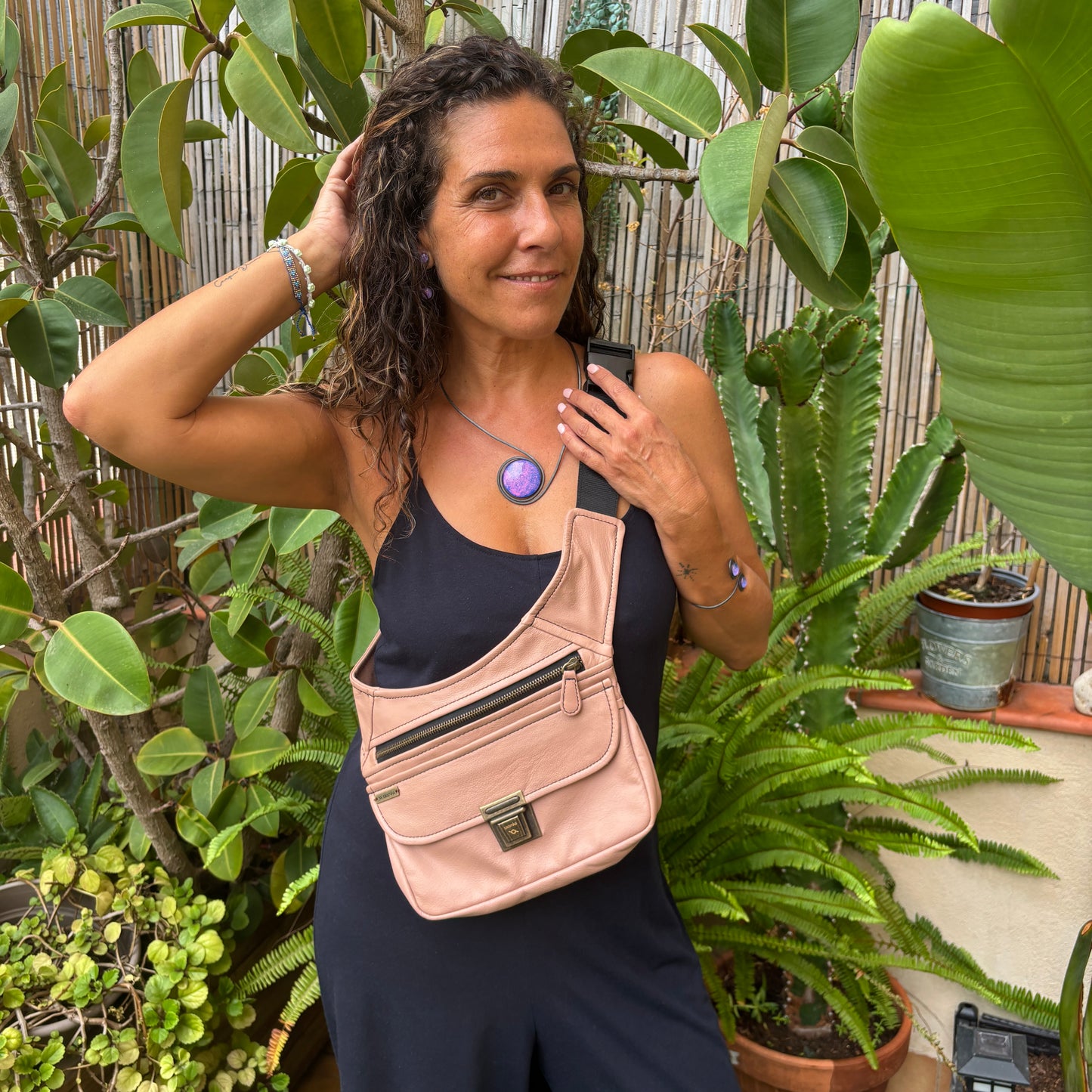 Riñonera Classic Pink & Old Gold · Piel · Pieza Exclusiva Núm. 17909