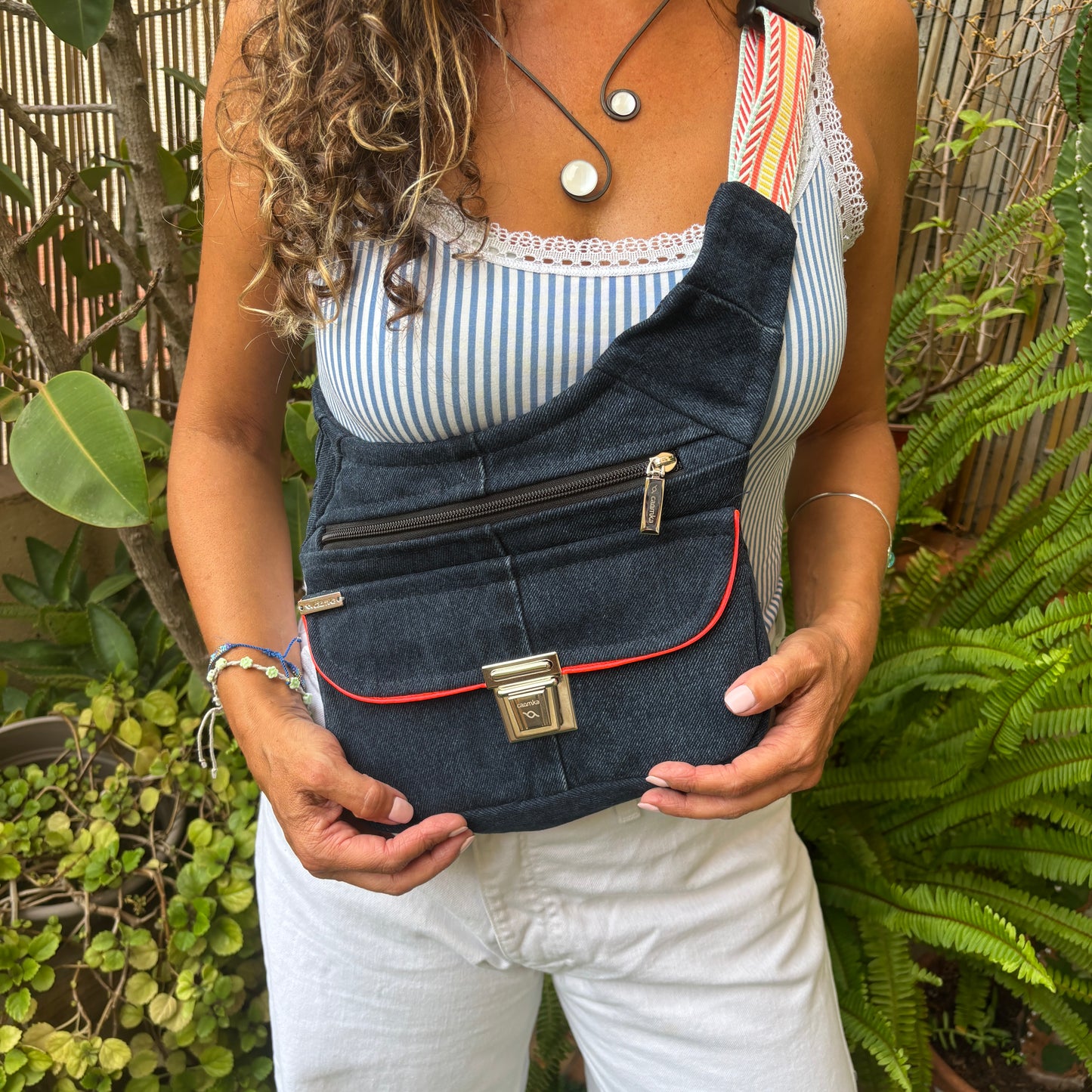 Riñonera "Jeans Top" ♻️ Jeans Recycled ♻️ · Pieza Única Núm. 17916
