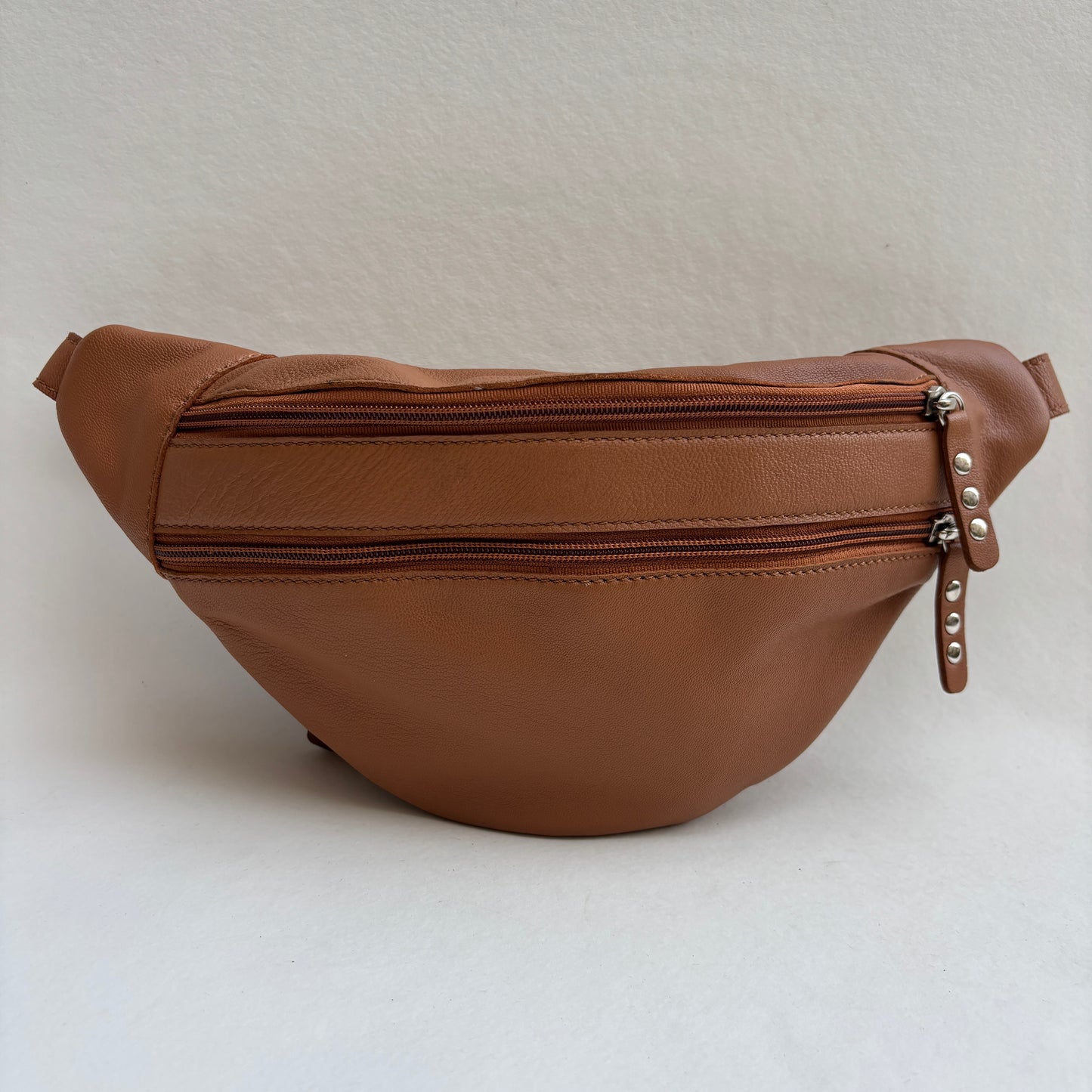 Premium Retro Chic Green BioCuir® Natural Leather Exclusive Piece No. 12639