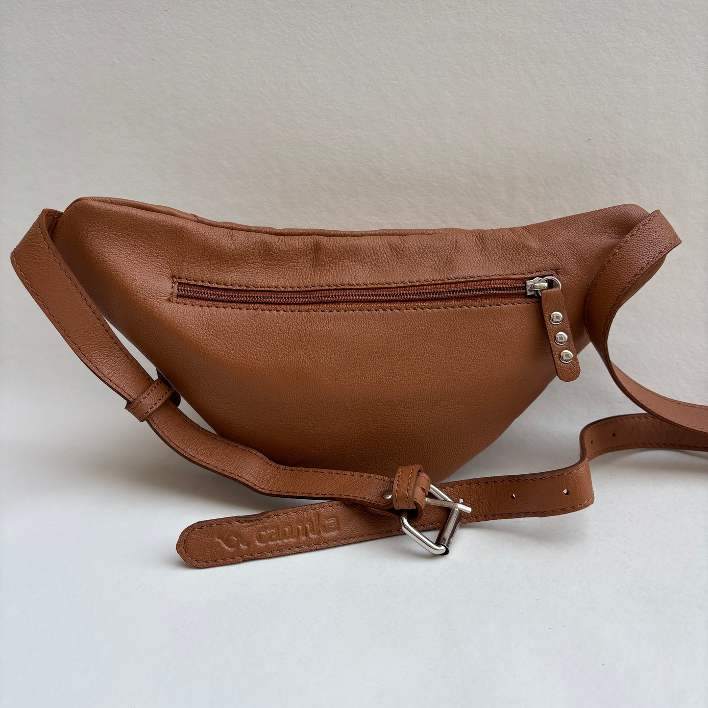 Premium Retro Chic Green BioCuir® Natural Leather Exclusive Piece No. 12639