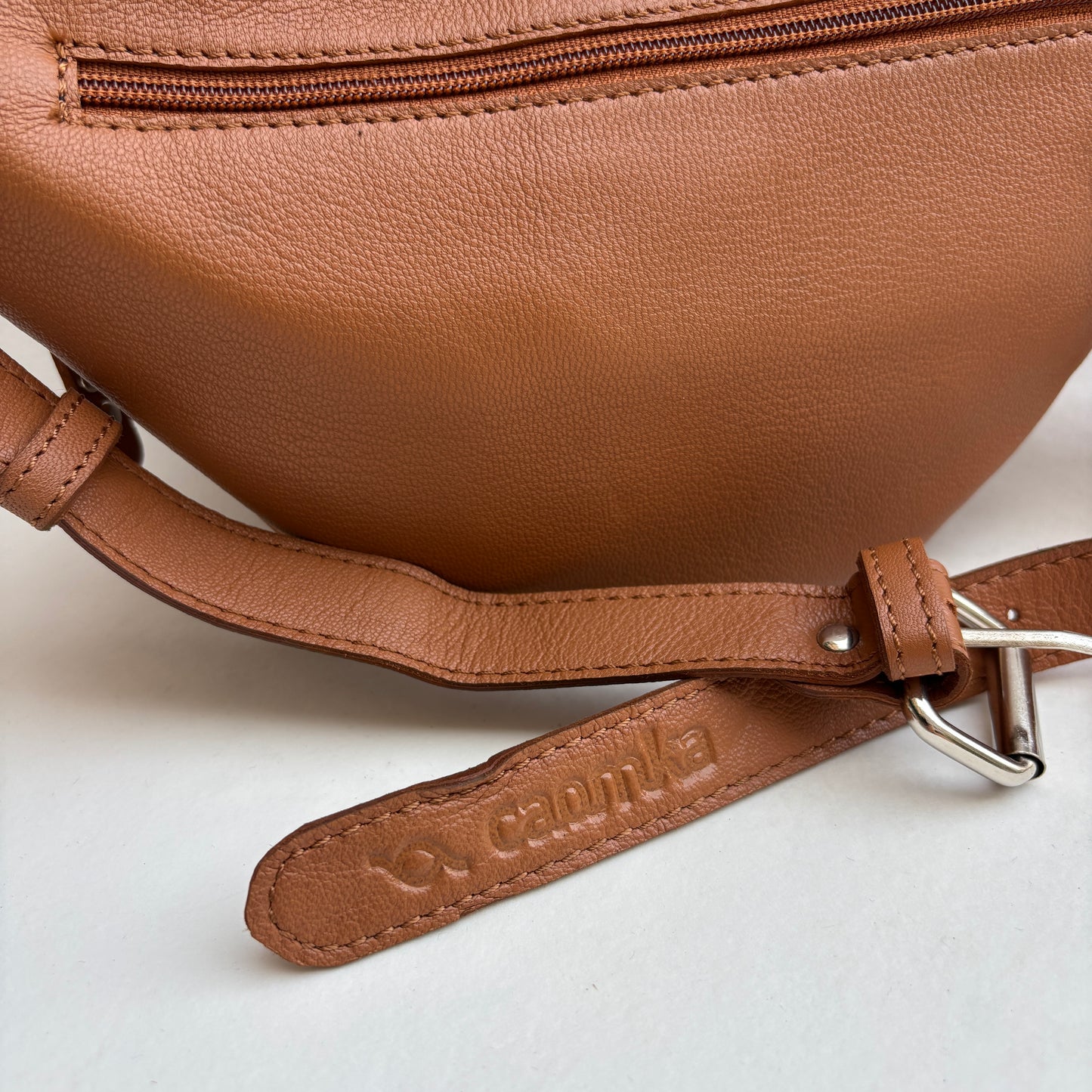 Premium Retro Chic Green BioCuir® Natural Leather Exclusive Piece No. 12639