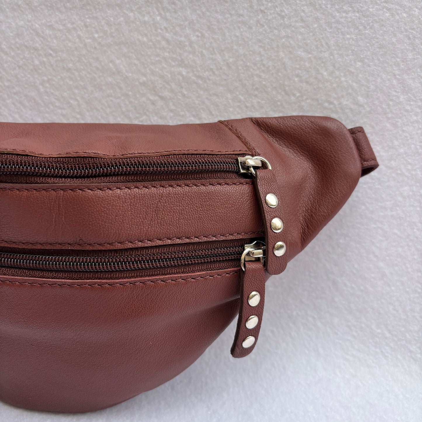 Premium Retro Chic Green BioCuir® Natural Leather Exclusive Piece No. 12639