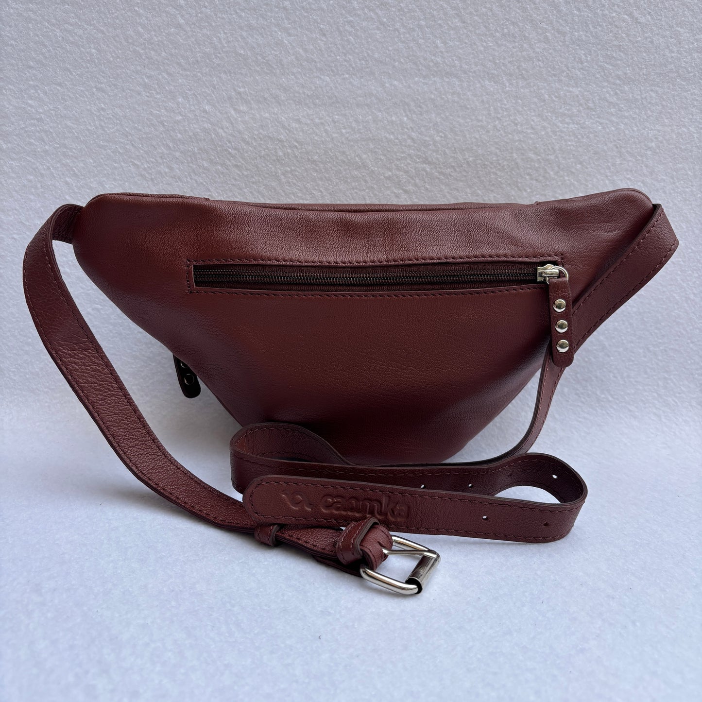 Premium Retro Chic Green BioCuir® Natural Leather Exclusive Piece No. 12639