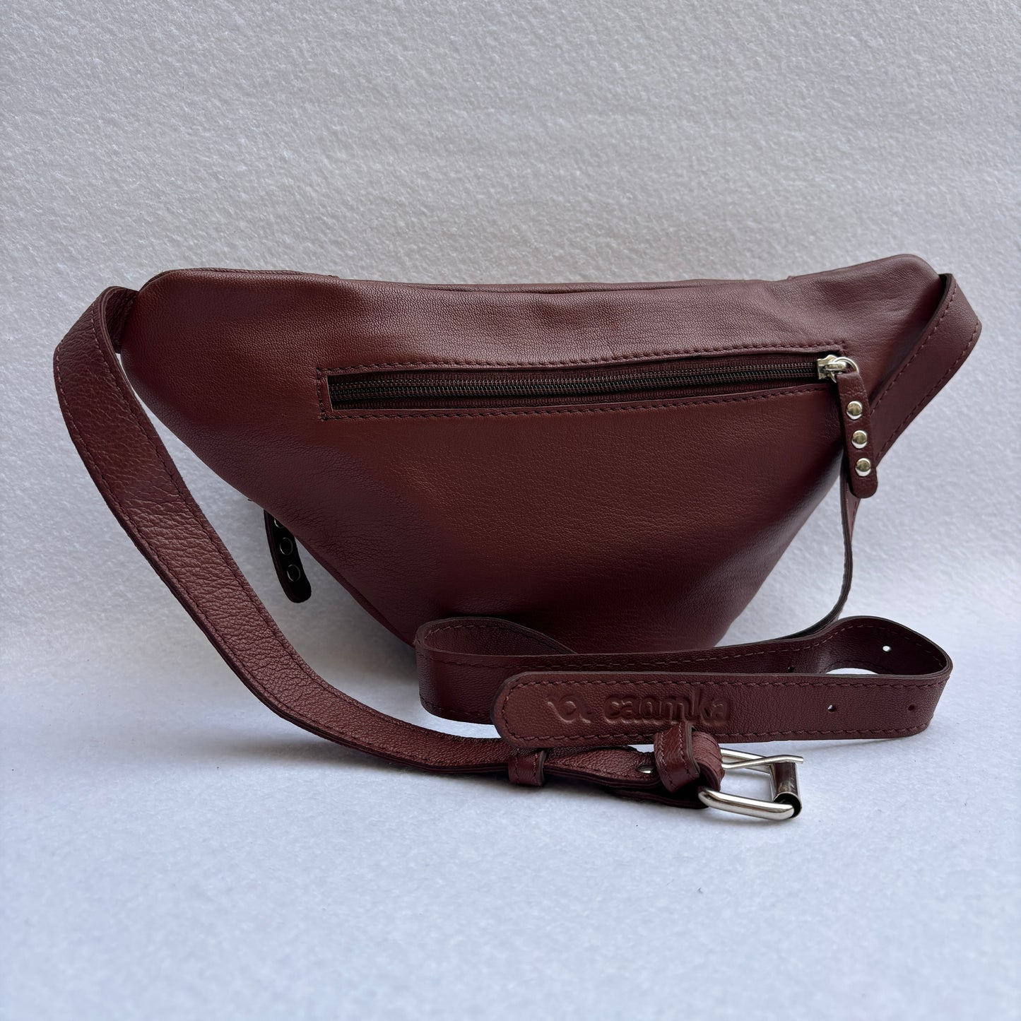 Premium Retro Chic Green BioCuir® Natural Leather Exclusive Piece No. 12639