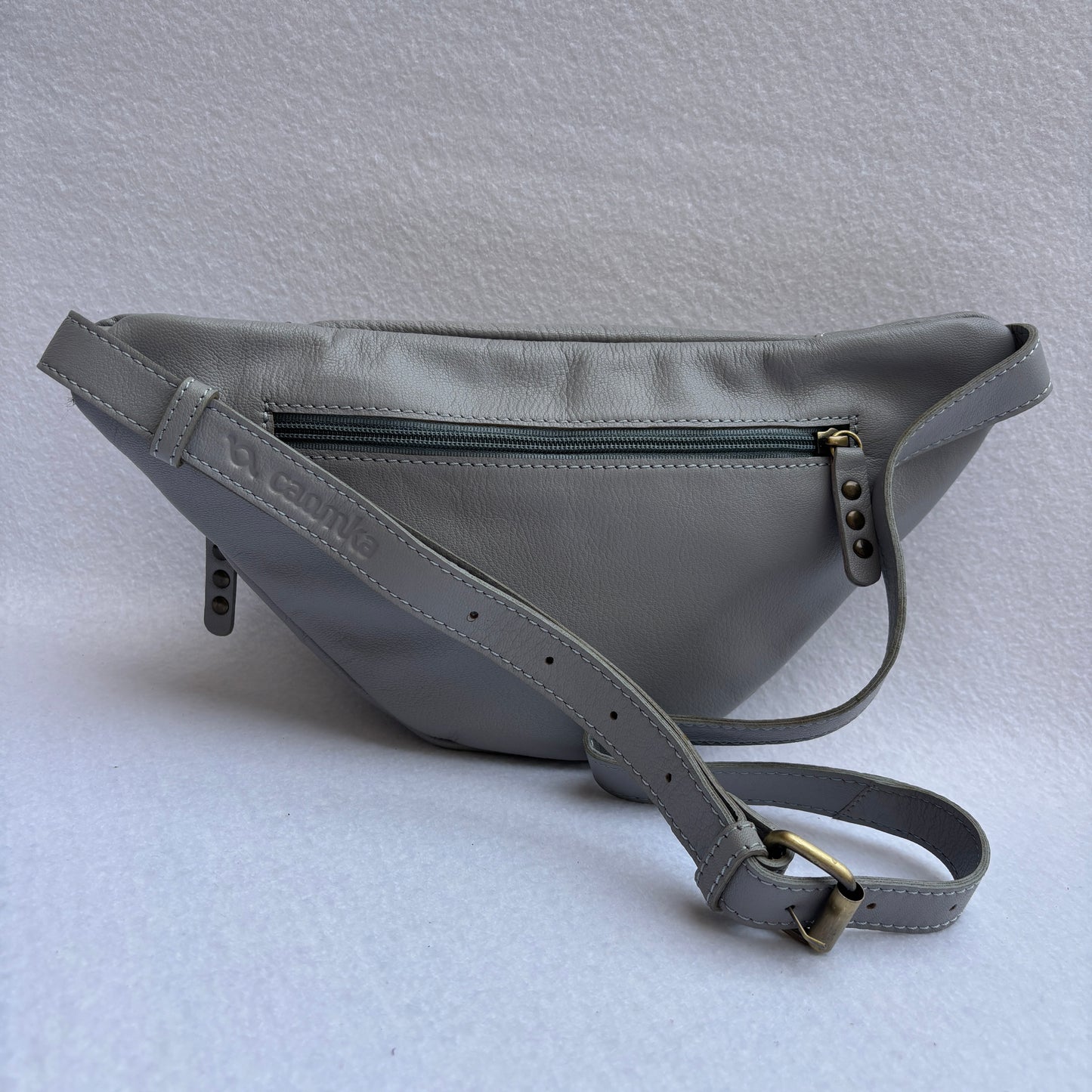 Premium Retro Chic Green BioCuir® Natural Leather Exclusive Piece No. 12639