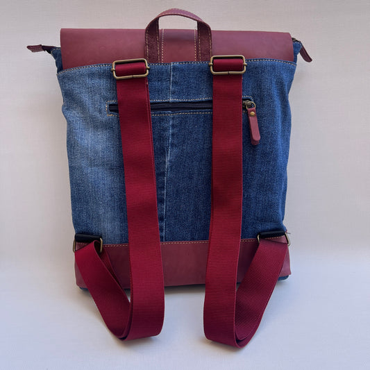 Mochila Top Caomka Recycled ♻️ Jeans · Pieza Única 15464