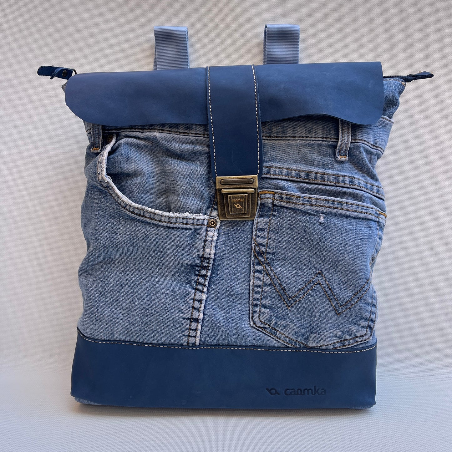 Mochila Top Caomka Recycled ♻️ Jeans · Pieza Única 15465