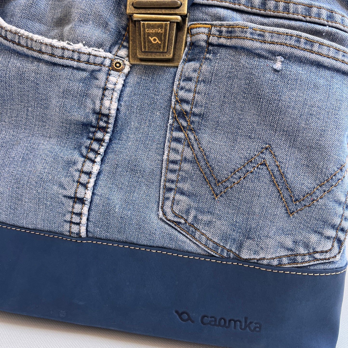 Mochila Top Caomka Recycled ♻️ Jeans · Pieza Única 15465