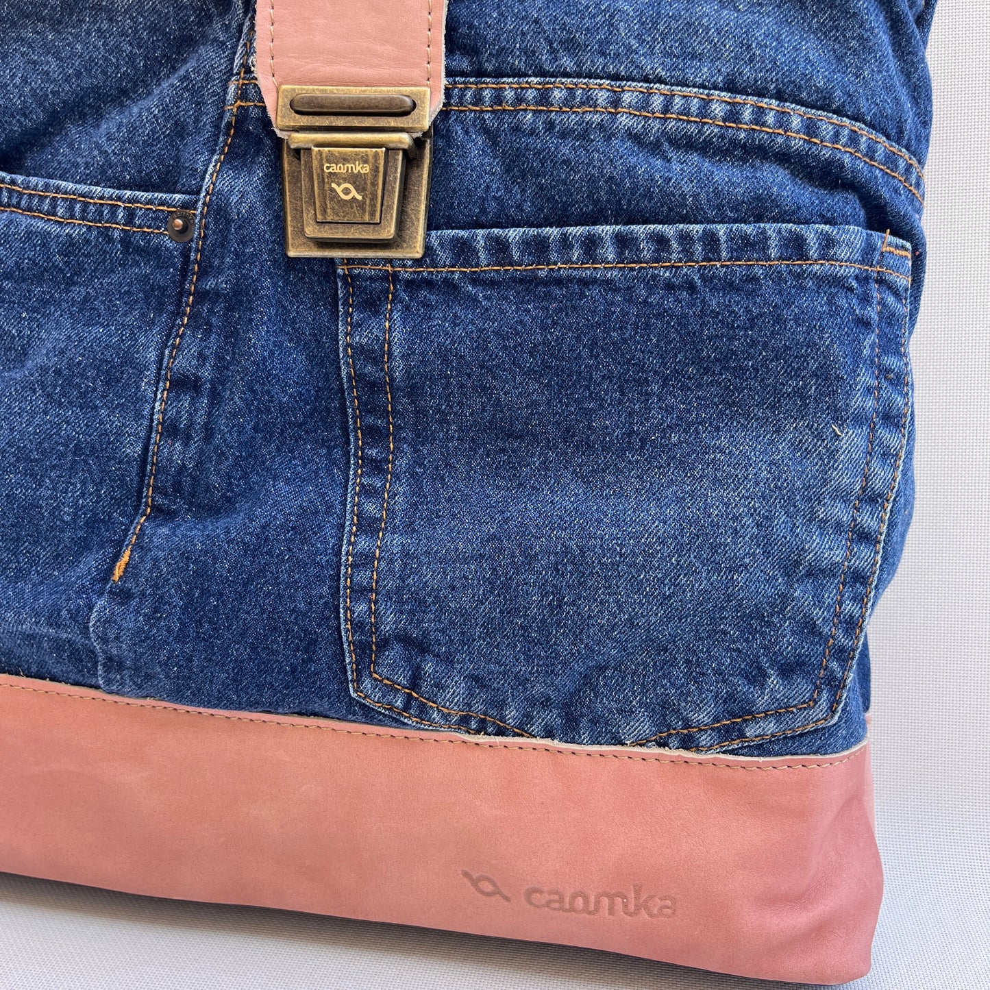 Mochila Top Caomka Recycled ♻️ Jeans · Pieza Única 15466