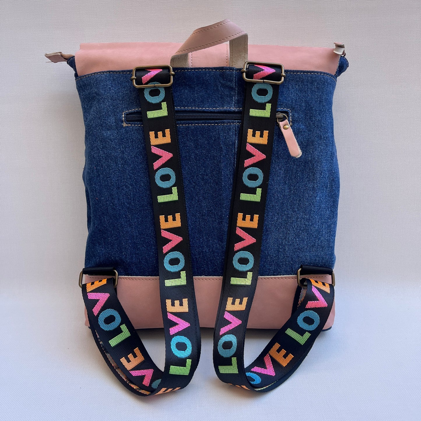 Mochila Top Caomka Recycled ♻️ Jeans · Pieza Única 15466