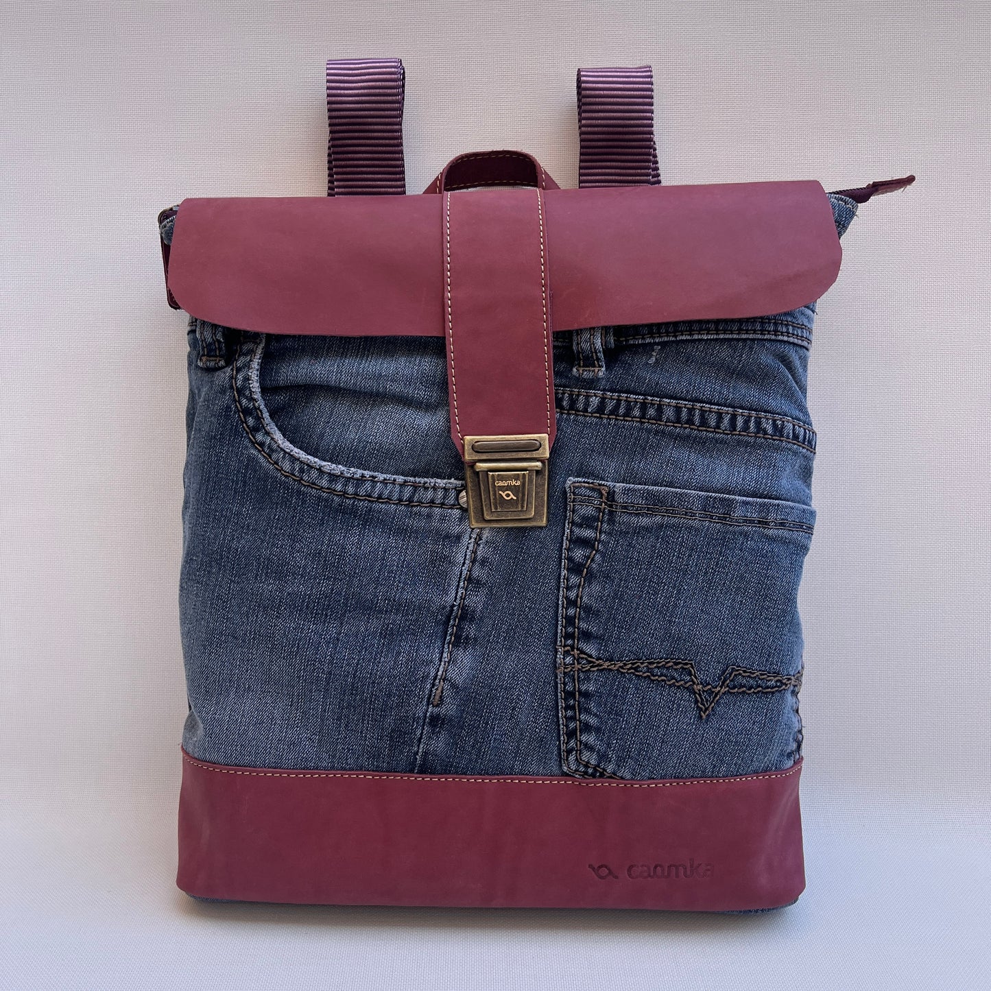 Mochila Top Caomka Recycled ♻️ Jeans · Pieza Única 15467