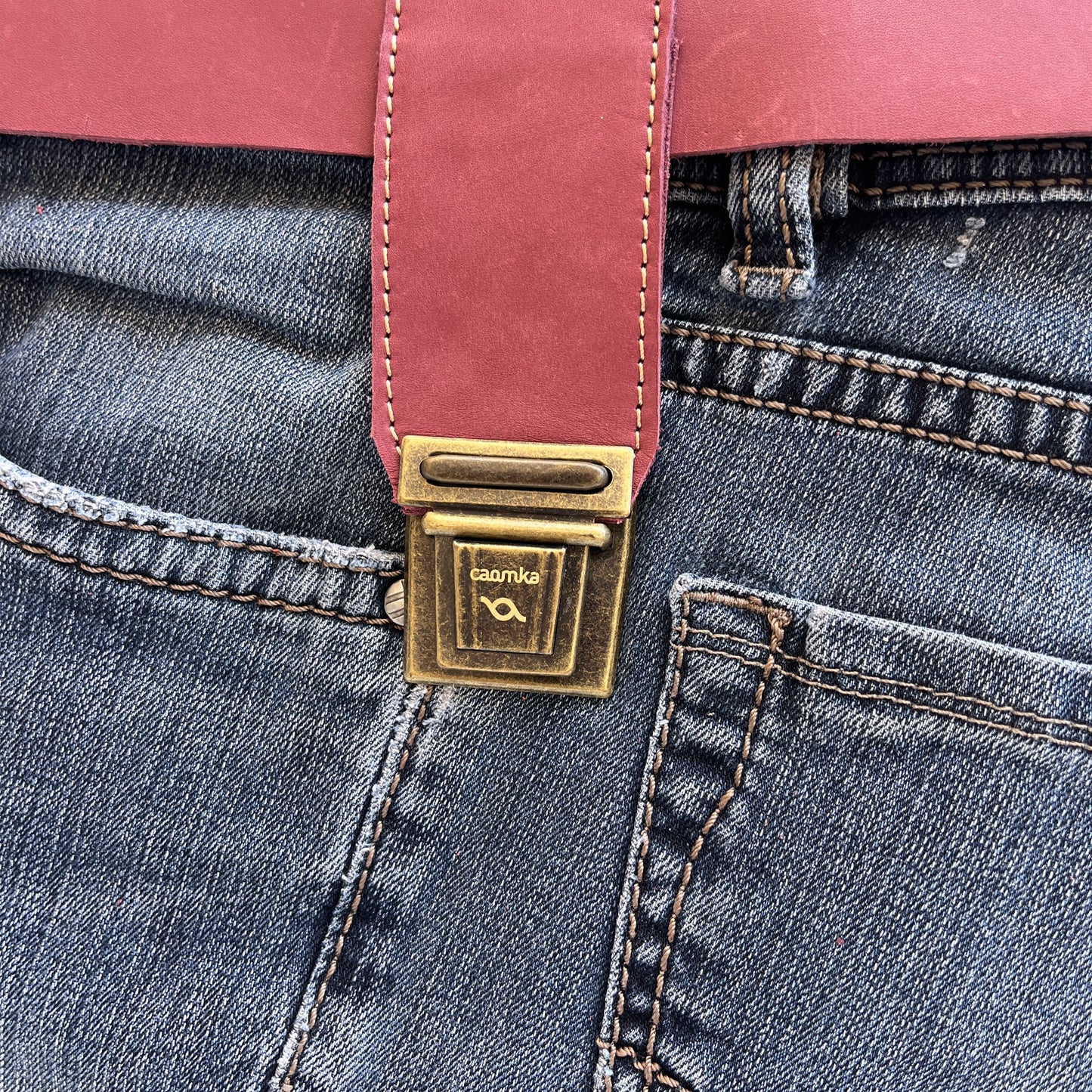 Mochila Top Caomka Recycled ♻️ Jeans · Pieza Única 15467