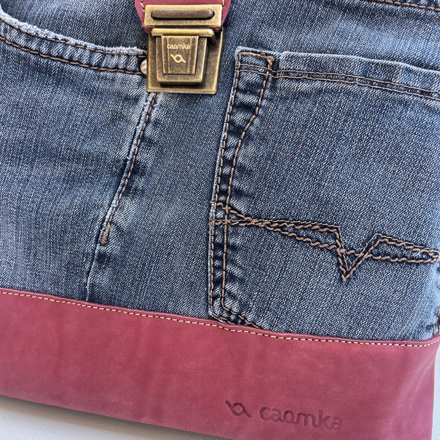 Mochila Top Caomka Recycled ♻️ Jeans · Pieza Única 15467