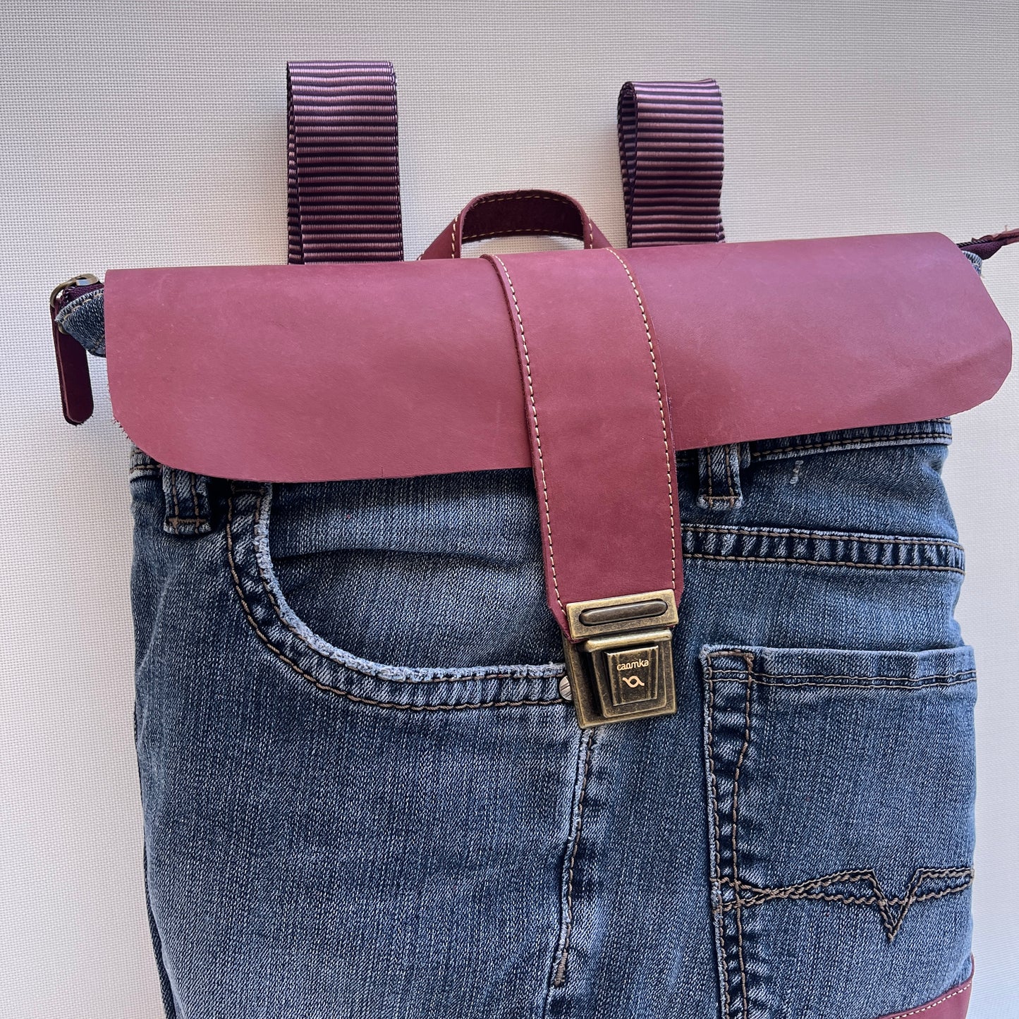 Mochila Top Caomka Recycled ♻️ Jeans · Pieza Única 15467