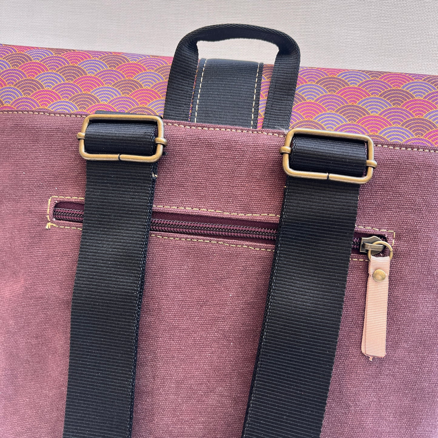 Mochila Top Caomka · Tejido natural de cáñamo · Pieza Única 15471