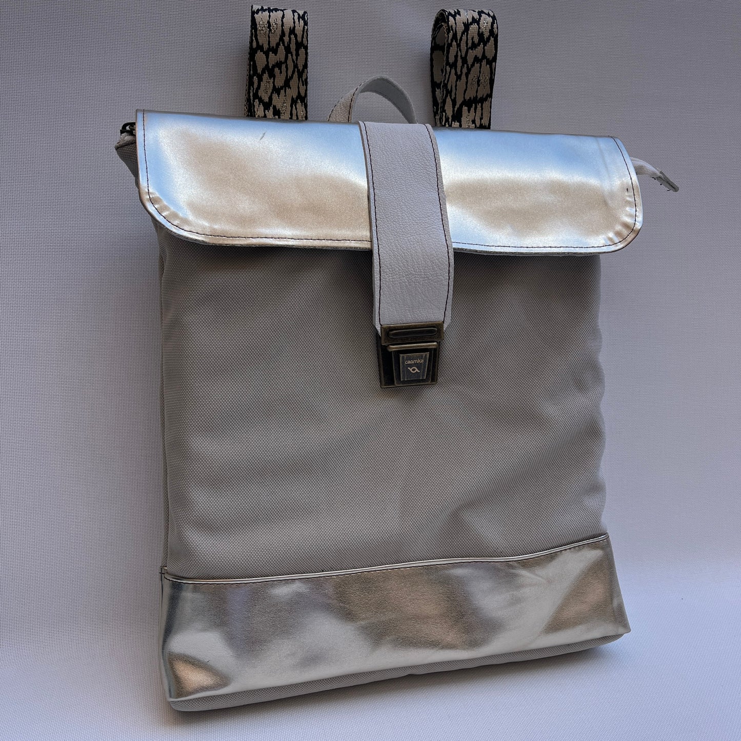 Mochila Top Caomka · Tejido natural de cáñamo · Pieza Única 15472