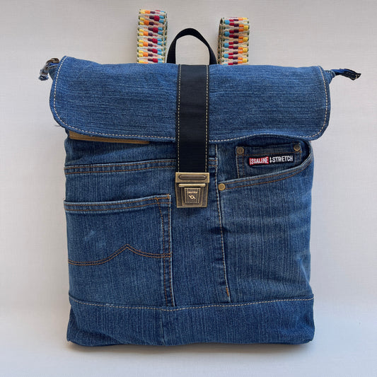 Mochila Top Caomka Recycled ♻️ Jeans · Pieza Única 15473