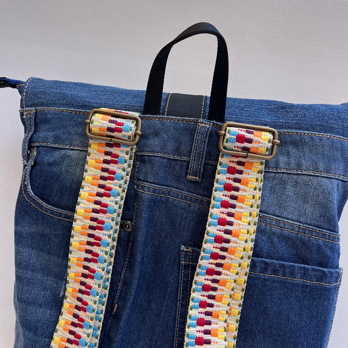 Mochila Top Caomka Recycled ♻️ Jeans · Pieza Única 15473