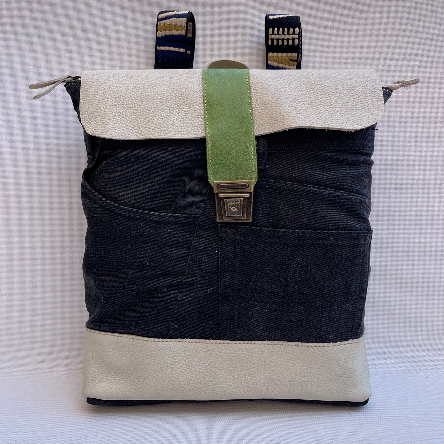 Mochila Top Caomka Recycled ♻️ Jeans · Pieza Única 15474