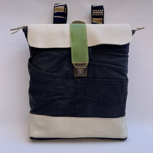 Mochila Top Caomka Recycled ♻️ Jeans · Pieza Única 15474