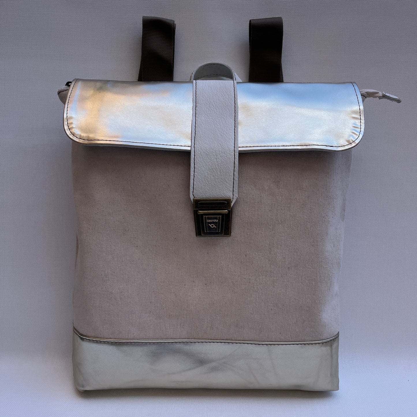 Mochila Top Caomka · Tejido natural de cáñamo · Pieza Única 15487