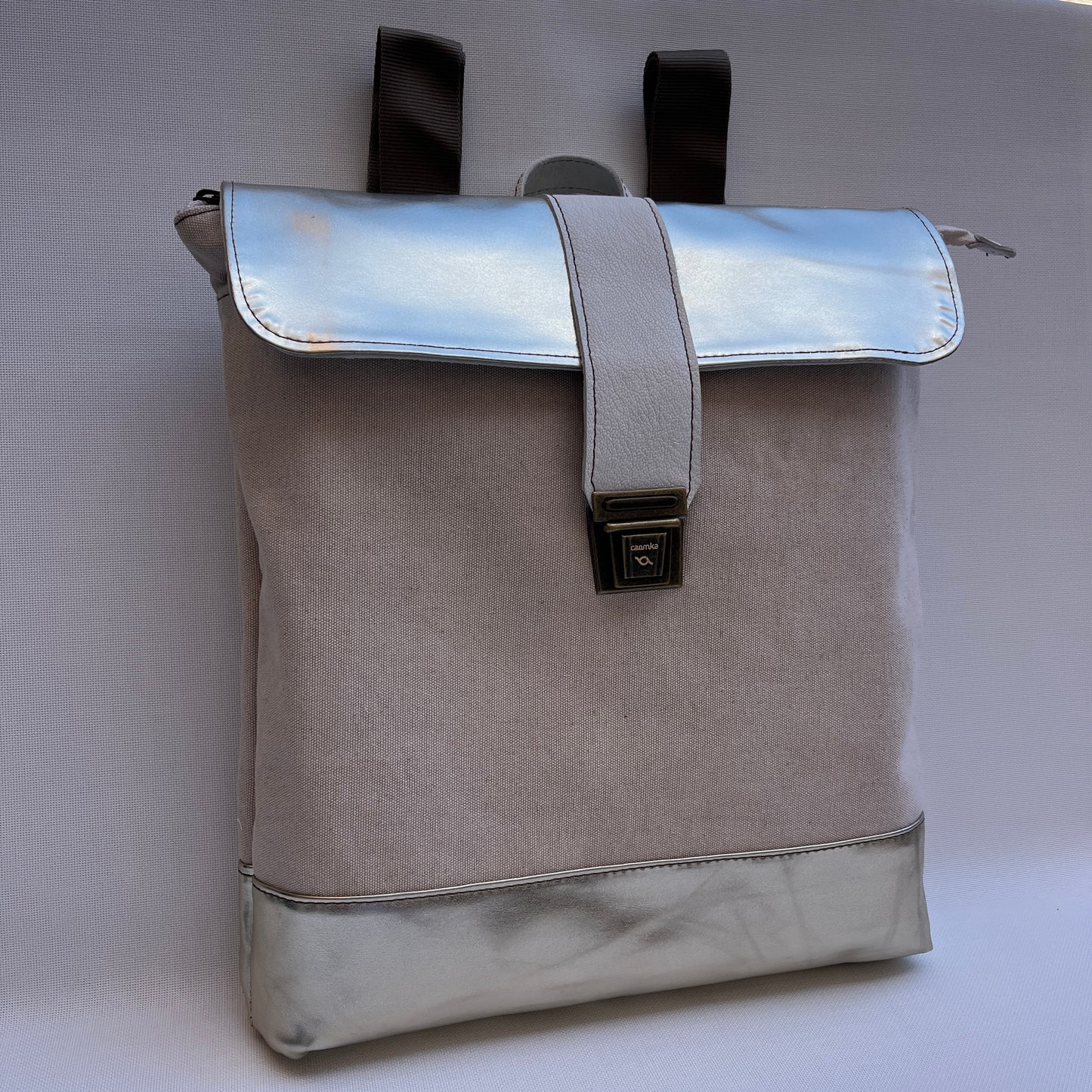 Mochila Top Caomka · Tejido natural de cáñamo · Pieza Única 15487
