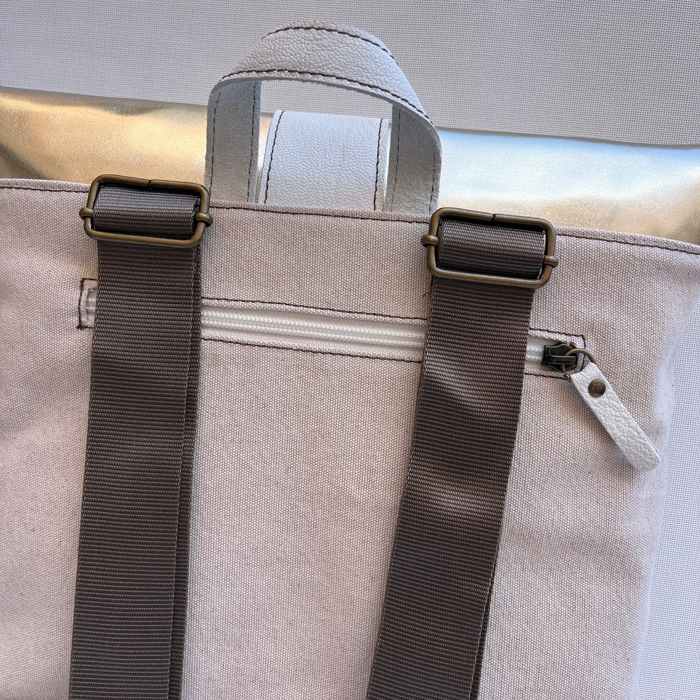 Mochila Top Caomka · Tejido natural de cáñamo · Pieza Única 15487