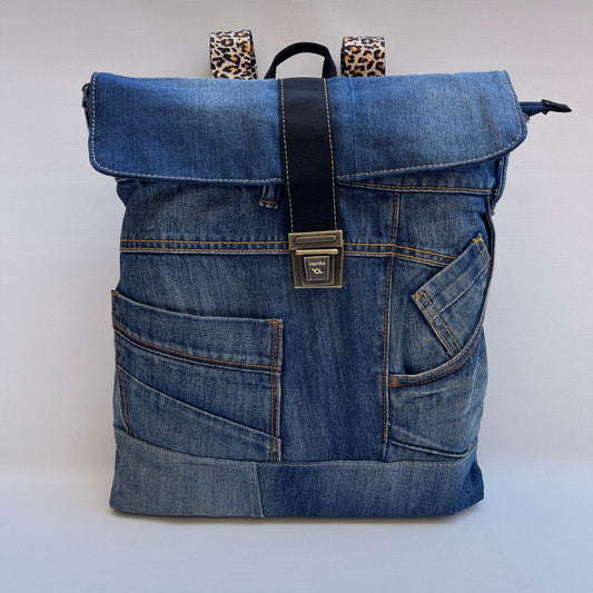 Mochila Top Caomka Recycled ♻️ Jeans · Pieza Única 15488