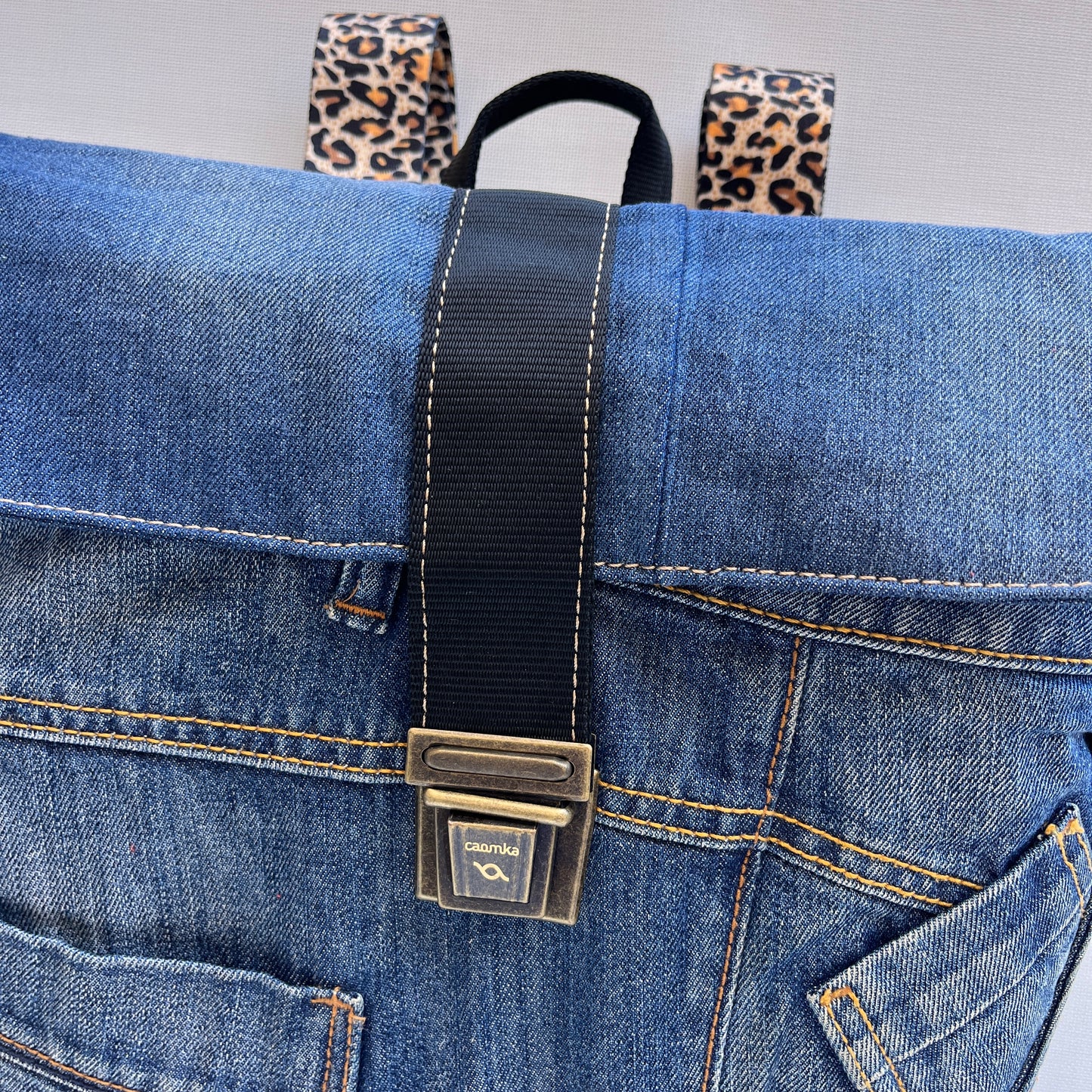 Mochila Top Caomka Recycled ♻️ Jeans · Pieza Única 15488
