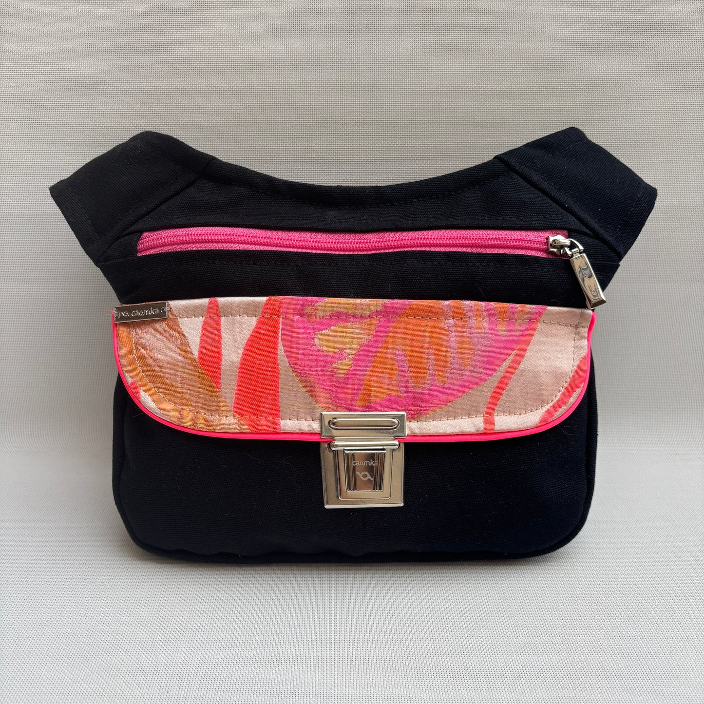 Riñonera "Pink Energy" + Bolsillo trasero · Pieza Única Núm. 17964