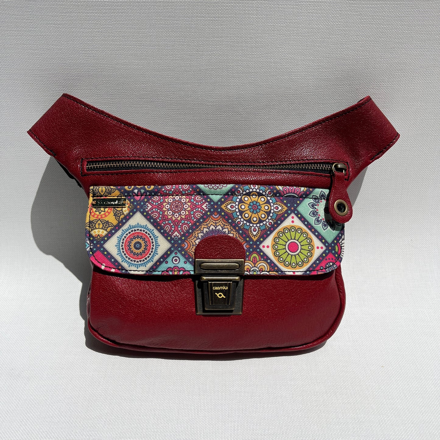 Special Red & Mandalas · Piel natural BioCuir® · Pieza Única Núm. 13869