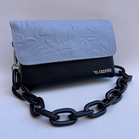 Riñonera multifunción ELEGANT NANO "Sky" · Piel - Cuero · Pieza Exclusiva Núm. 15224