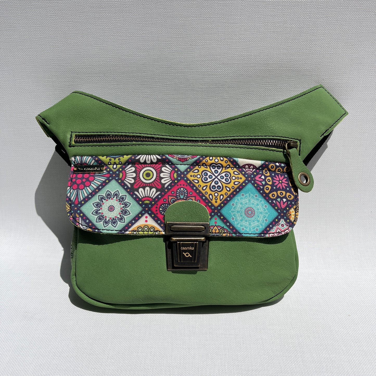 Special Green & Mandalas · Piel natural BioCuir® · Pieza Única Núm. 13865