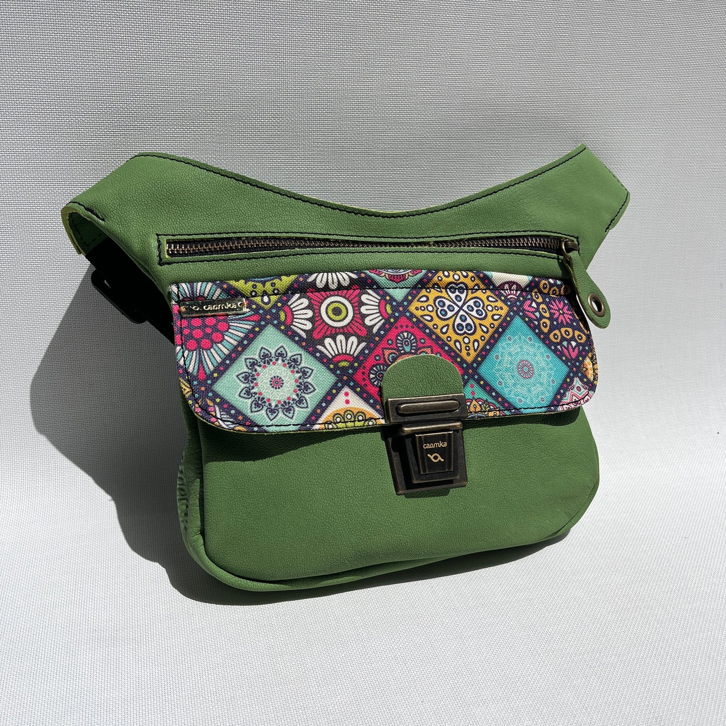 Special Green & Mandalas · Piel natural BioCuir® · Pieza Única Núm. 13865