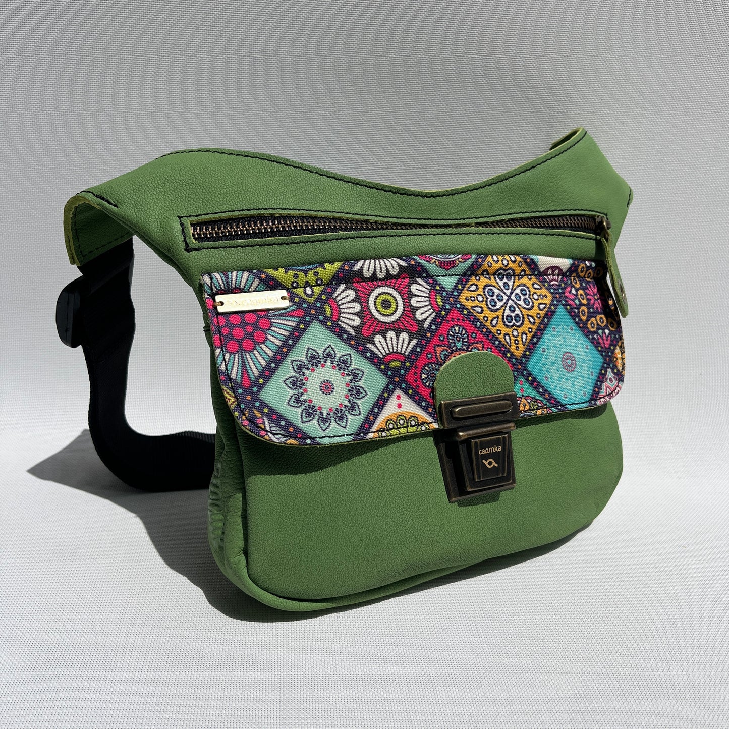 Special Green & Mandalas · Piel natural BioCuir® · Pieza Única Núm. 13865
