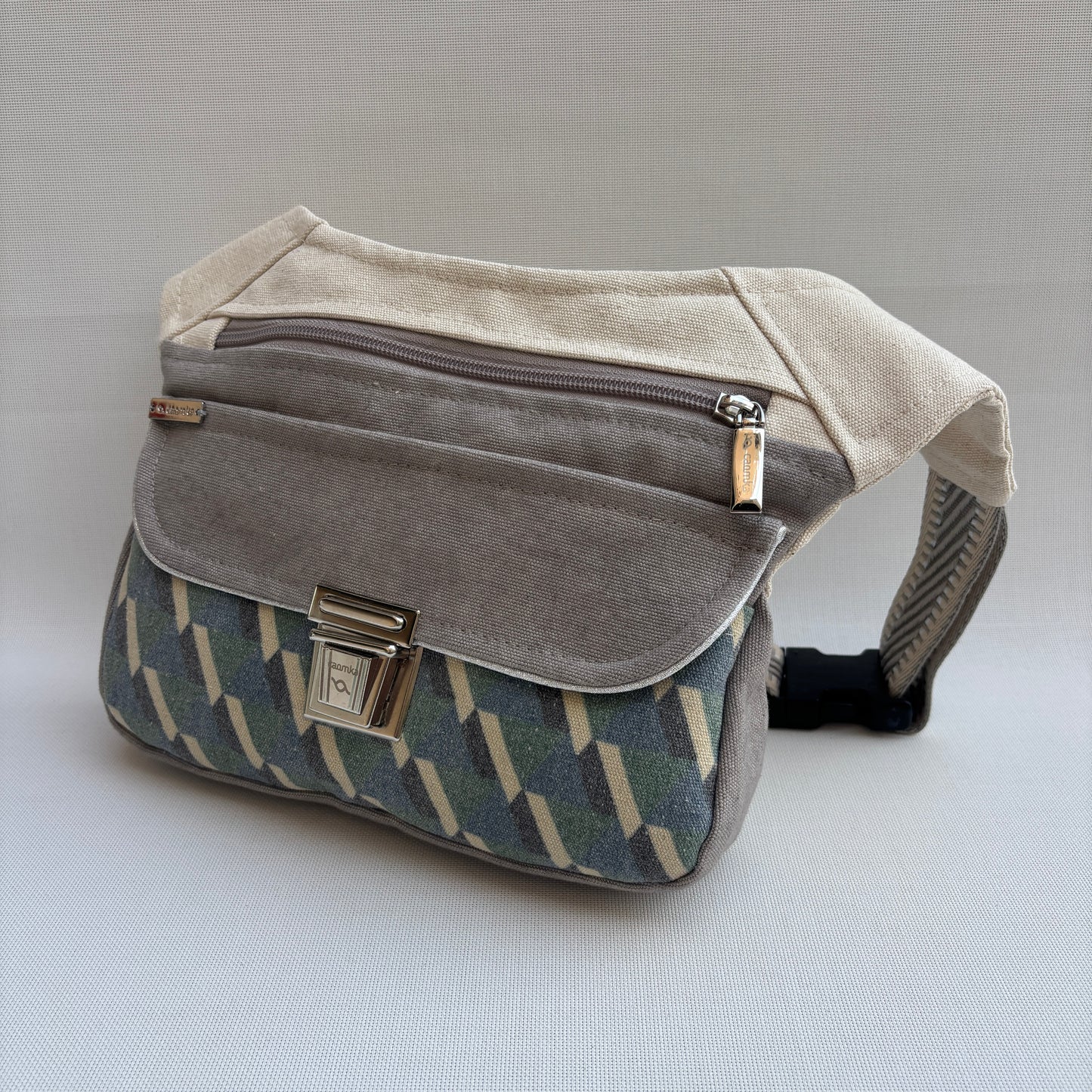 Riñonera "Special Geometric Top" + Bolsillo trasero · Pieza Única Núm. 18031