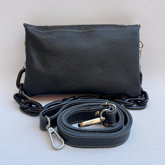 Riñonera multifunción ELEGANT NANO "Black" · Piel - Cuero · Pieza Exclusiva Núm. 15228