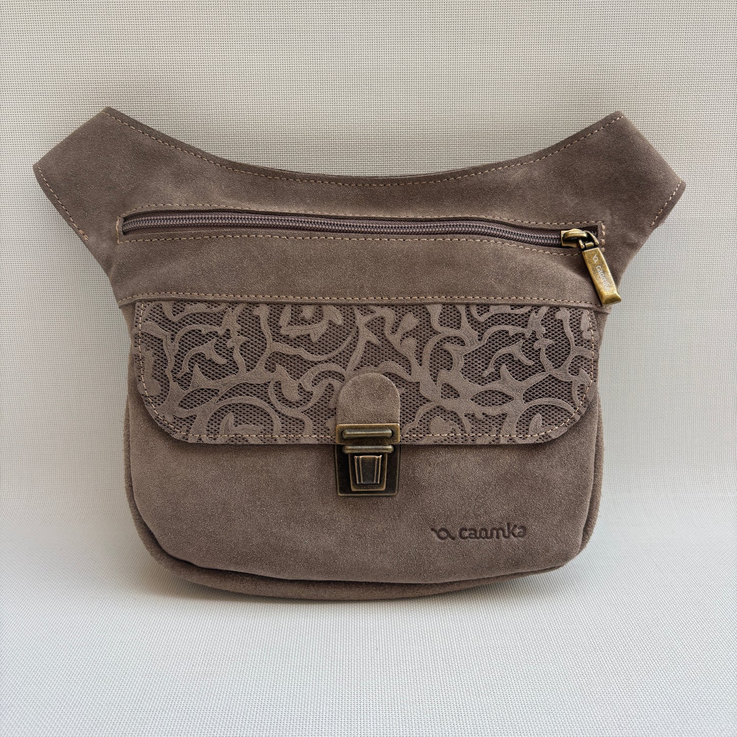 Riñonera Mini "Special Taupe Autumn Brown" · Piel de Serraje · Pieza Exclusiva Núm. 17952