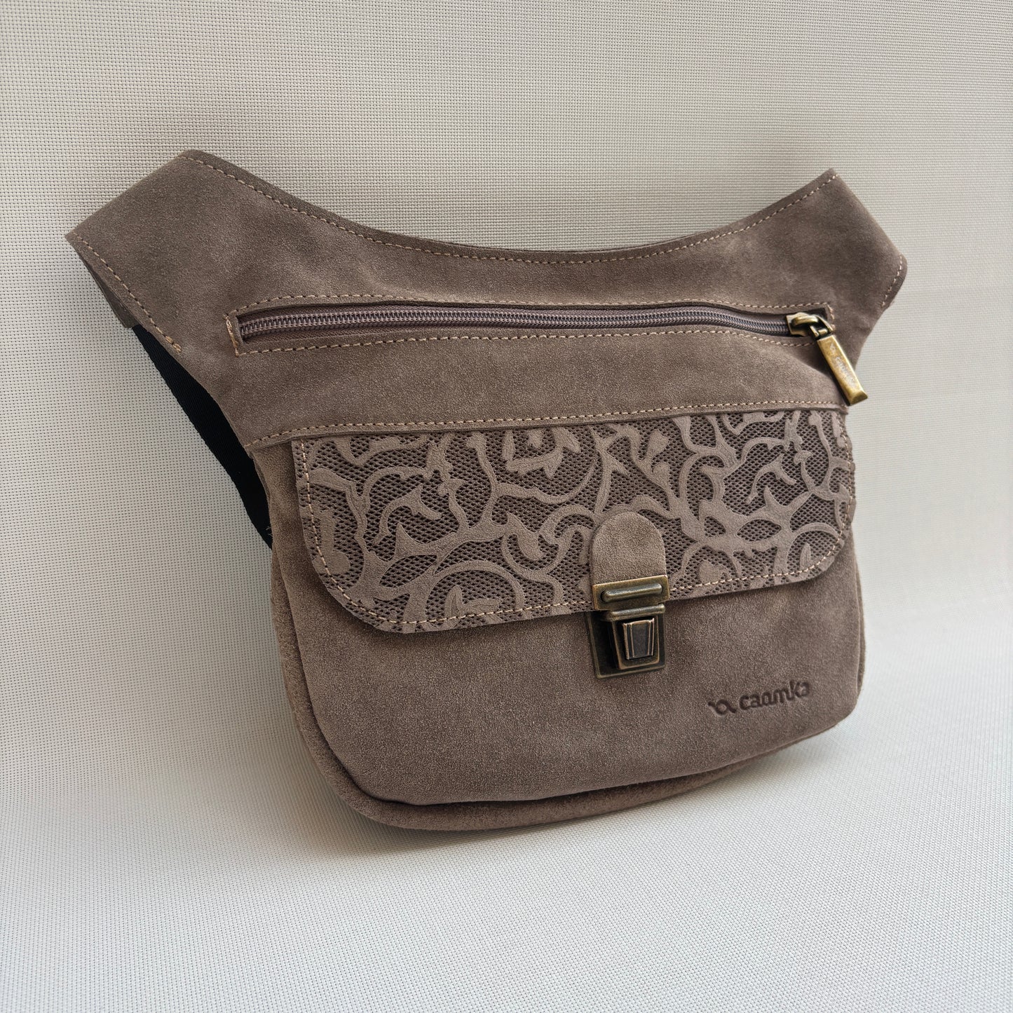 Riñonera Mini "Special Taupe Autumn Brown" · Piel de Serraje · Pieza Exclusiva Núm. 17952