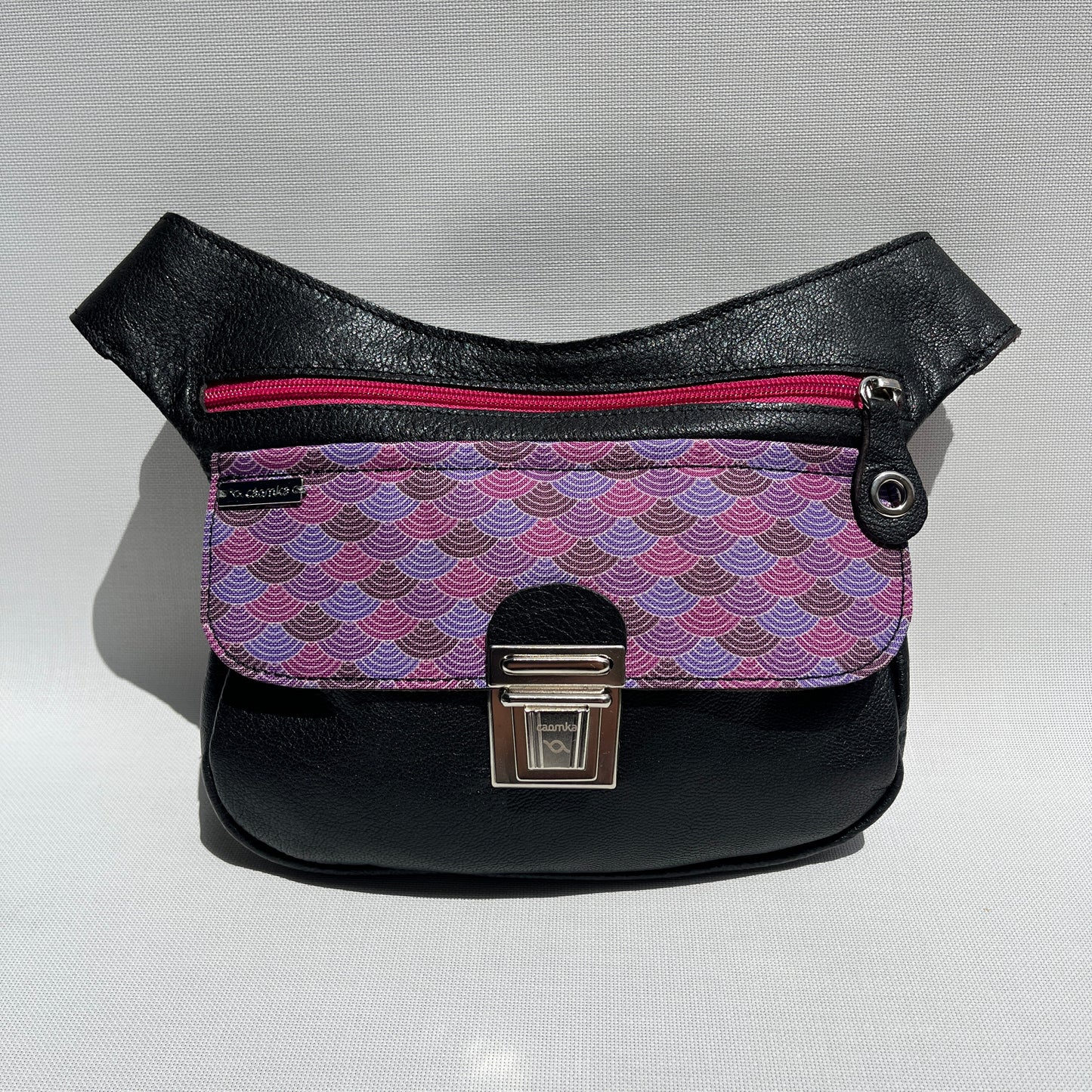 Special Bordeaux &amp; Mandalas BioCuir® natural leather Unique Piece No. 12309