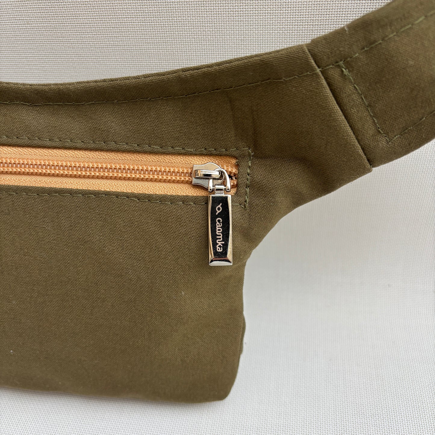 Riñonera Mini "Special Green Kaki Top" + Bolsillo trasero extra · Pieza Única Núm. 18972