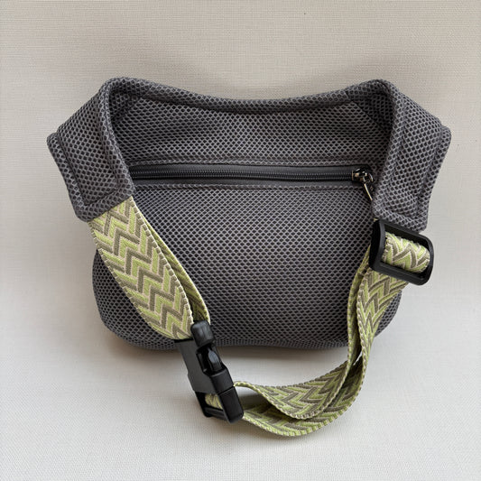 Riñonera "Soft Grey 3D  Top" + Bolsillo trasero · Pieza Única Núm. 18743