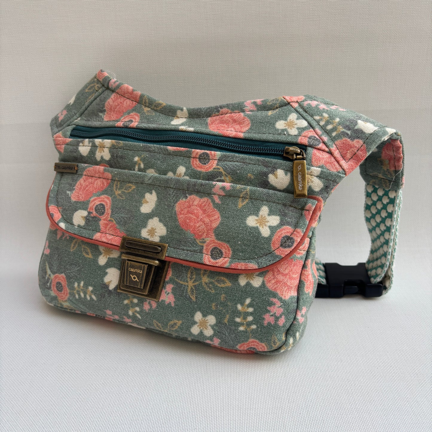 Riñonera "Special Rosas Nepal Top" + Bolsillo trasero · Pieza Única Núm. 17974
