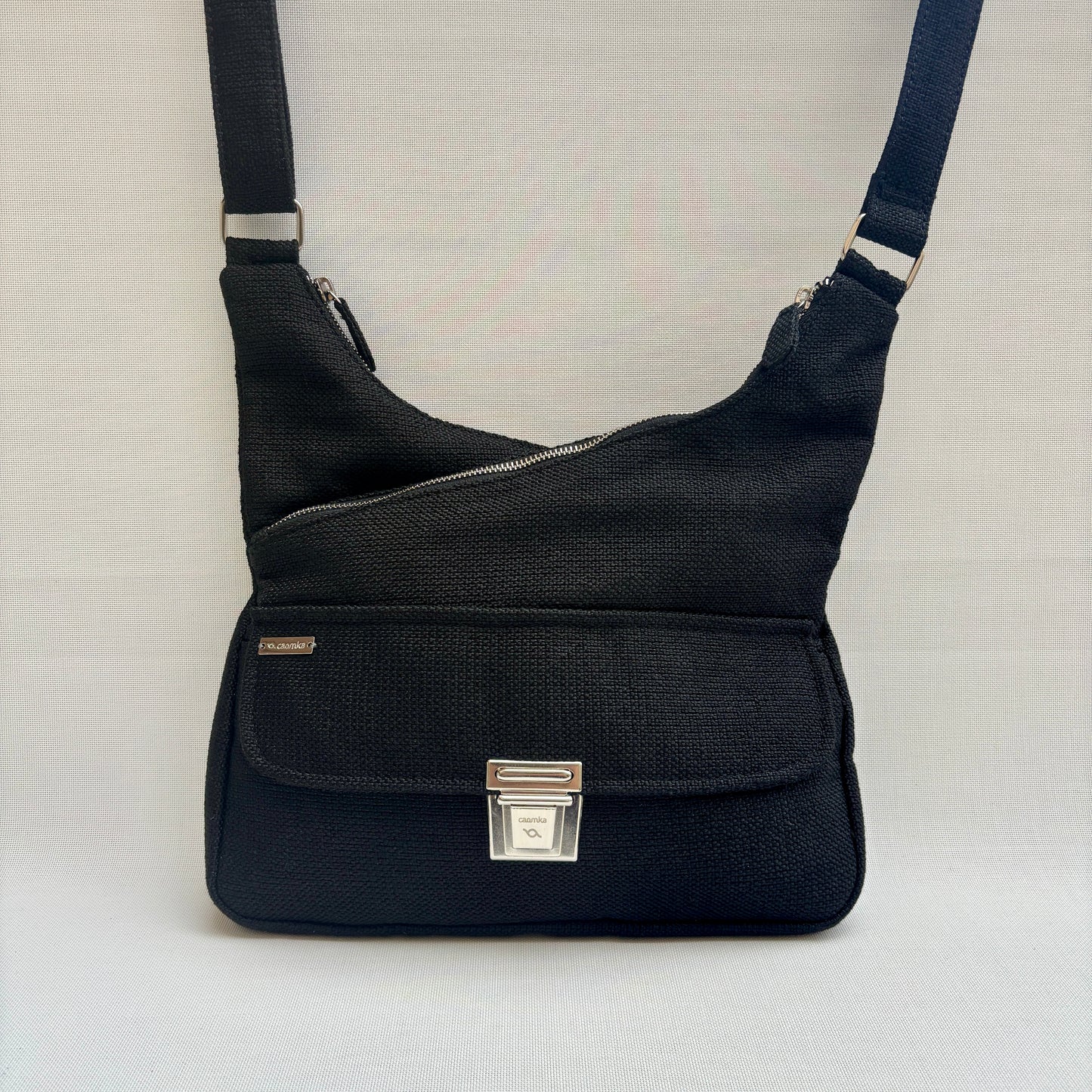 Bolso Bandolera Súper Caomka "Autumn Black" · Pieza Exclusiva Núm. 17967