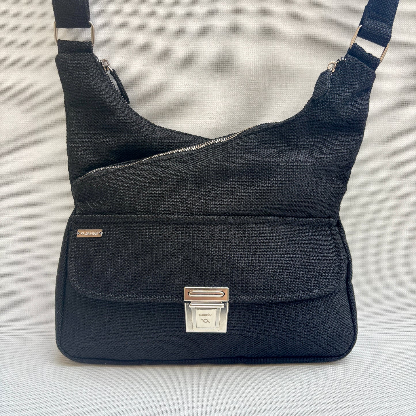Bolso Bandolera Súper Caomka "Autumn Black" · Pieza Exclusiva Núm. 17967
