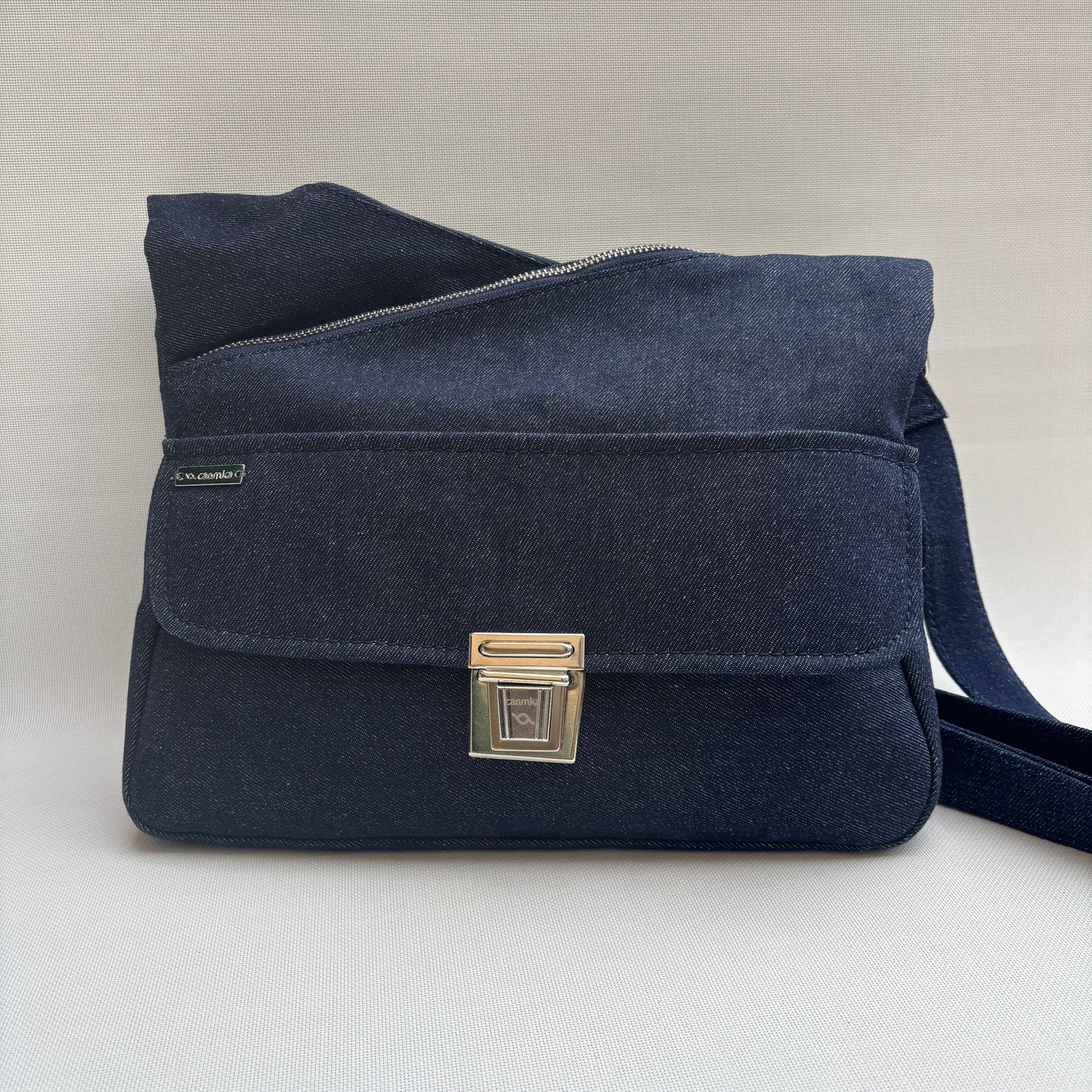 Bolso Bandolera Súper Caomka "Autumn Blue Jeans" · Pieza Exclusiva Núm. 17970