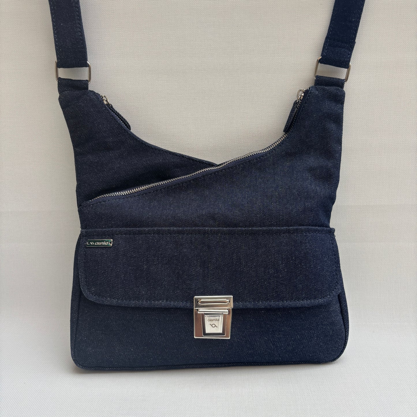 Bolso Bandolera Súper Caomka "Autumn Blue Jeans" · Pieza Exclusiva Núm. 17970