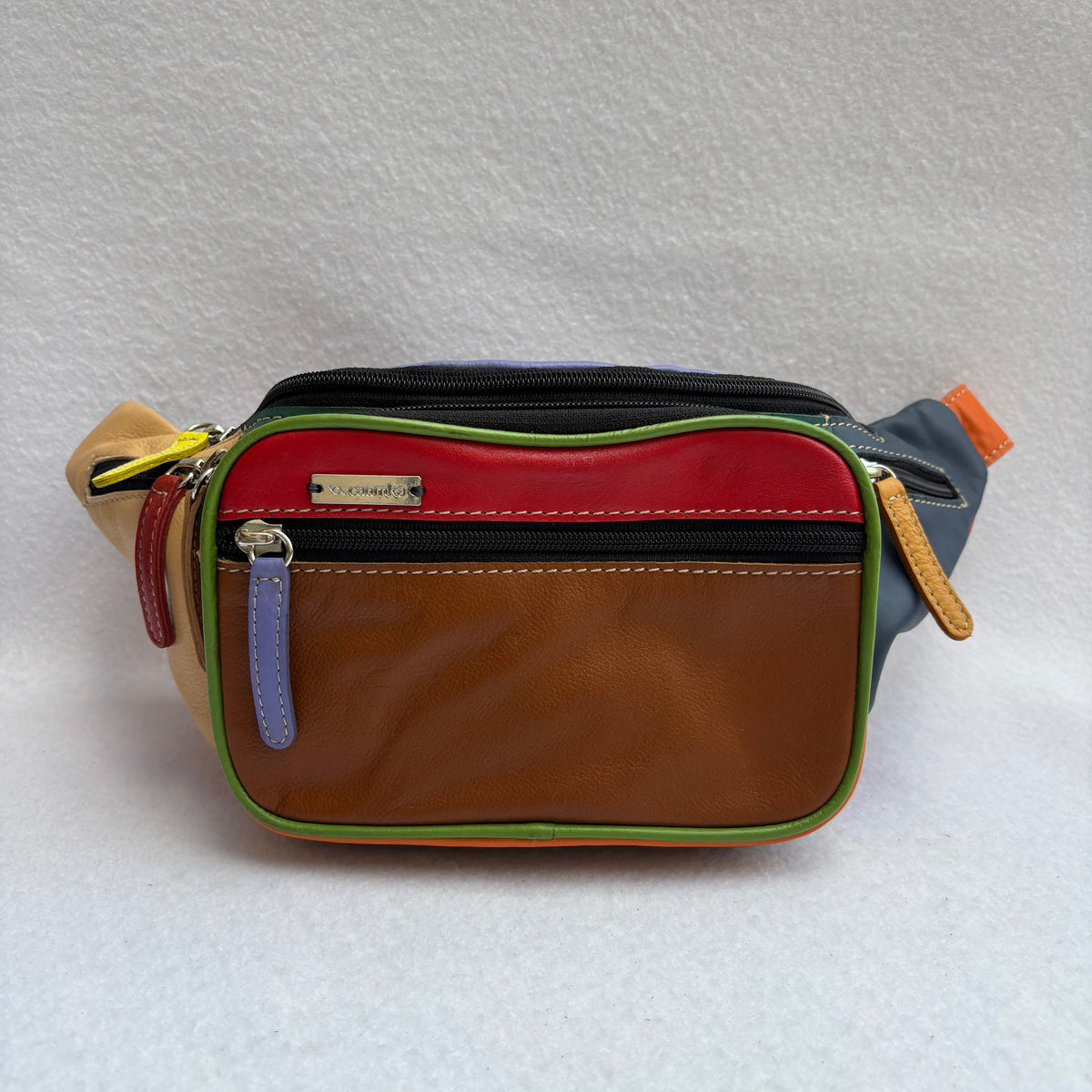 Riñonera RetroChic Analia Happy Colors · Piel · Pieza Única Núm. 19520