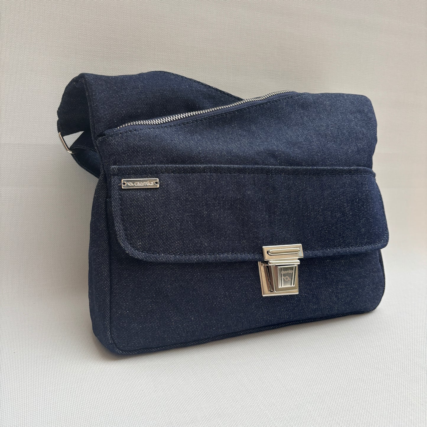 Bolso Bandolera Súper Caomka "Autumn Blue Jeans" · Pieza Exclusiva Núm. 17970