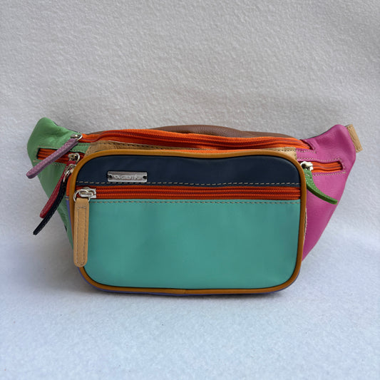 Riñonera RetroChic Analia Happy Colors · Piel · Pieza Única Núm. 19515